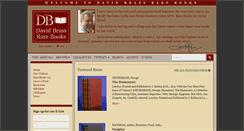 Desktop Screenshot of davidbrassrarebooks.com