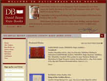Tablet Screenshot of davidbrassrarebooks.com